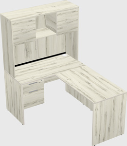 L-shaped office desk