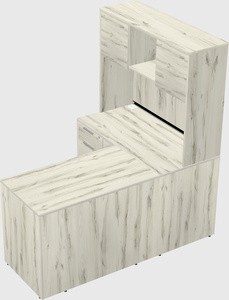 L-shaped office desk
