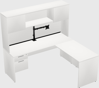 L-shaped office desk