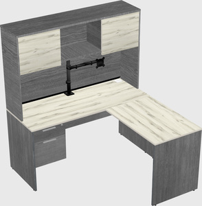 L-shaped office desk