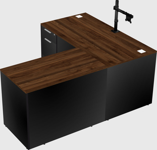 L-shaped office desk