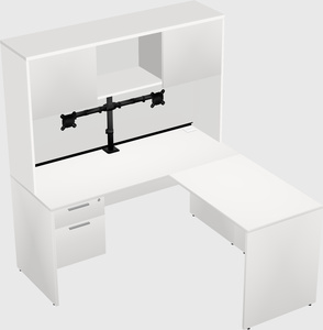 L-shaped office desk