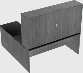 L-shaped office desk