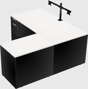 L-shaped office desk