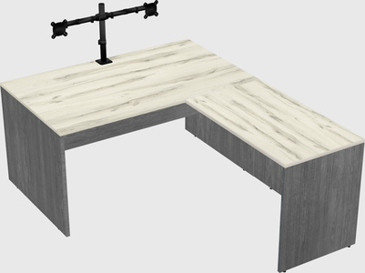 L-shaped office desk