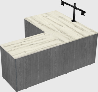 L-shaped office desk