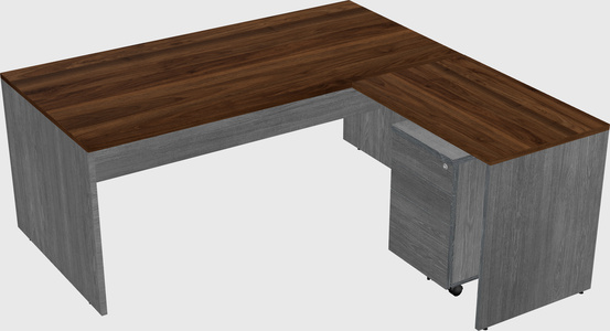 L-shaped office desk