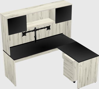 L-shaped office desk