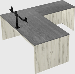 L-shaped office desk