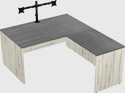 L-shaped office desk