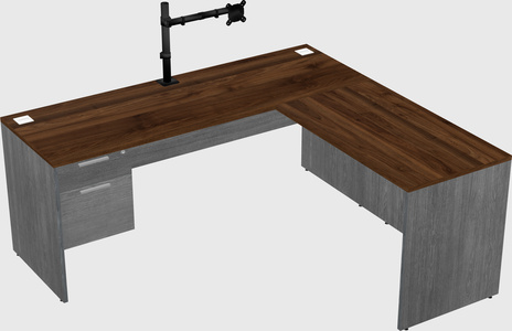 L-shaped office desk