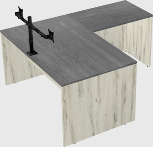 L-shaped office desk