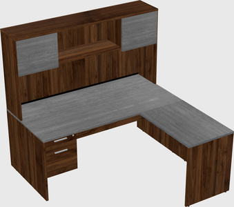 L-shaped office desk