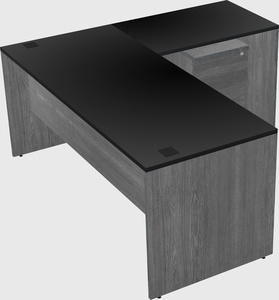 L-shaped office desk