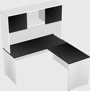 L-shaped office desk