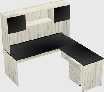 L-shaped office desk