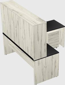 L-shaped office desk
