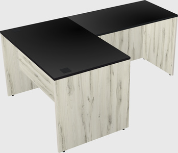 L-shaped office desk
