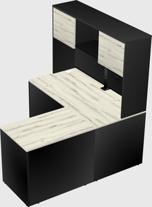 L-shaped office desk