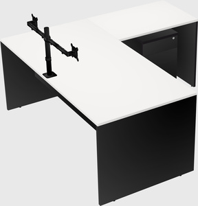 L-shaped office desk