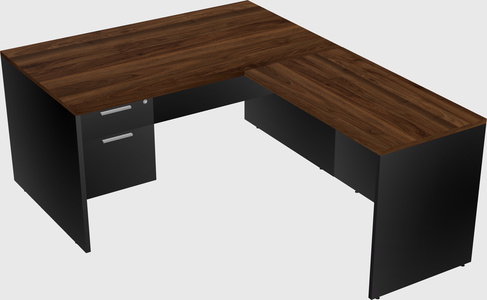 L-shaped office desk