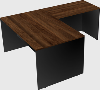 L-shaped office desk
