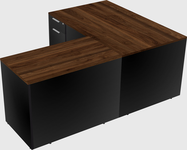 L-shaped office desk