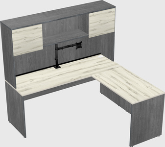 L-shaped office desk