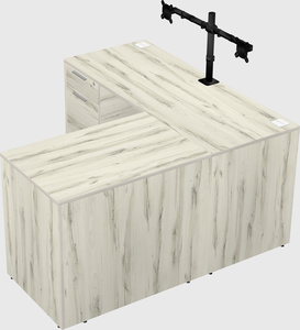 L-shaped office desk