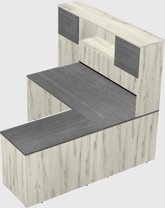 L-shaped office desk
