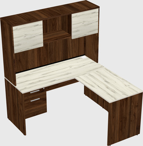 L-shaped office desk