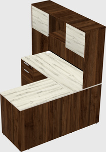L-shaped office desk