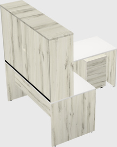 L-shaped office desk