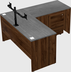 L-shaped office desk