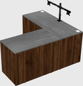 L-shaped office desk