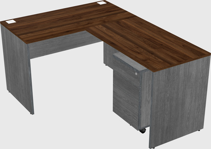L-shaped office desk