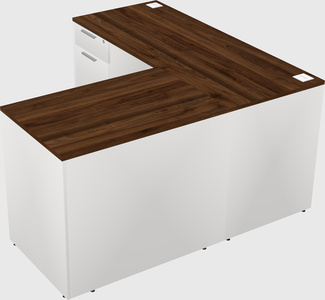 L-shaped office desk