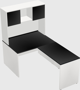 L-shaped office desk