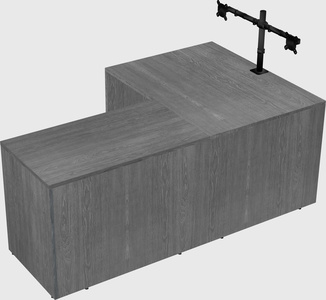 L-shaped office desk