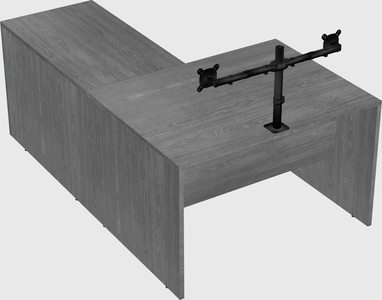L-shaped office desk