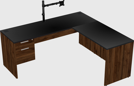 L-shaped office desk