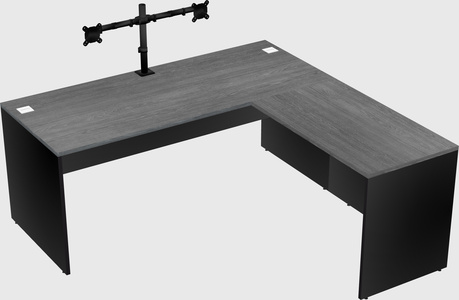 L-shaped office desk