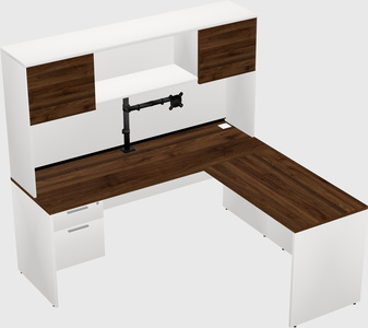 L-shaped office desk