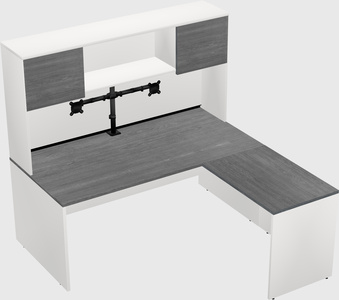 L-shaped office desk