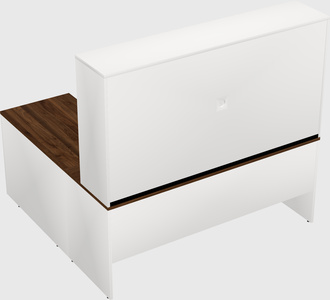 L-shaped office desk