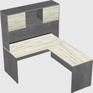 L-shaped office desk