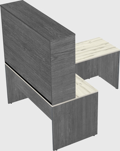 L-shaped office desk