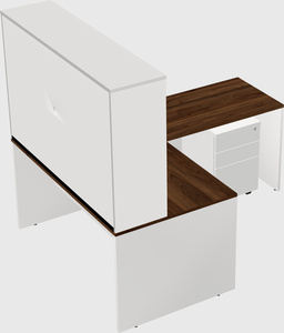 L-shaped office desk