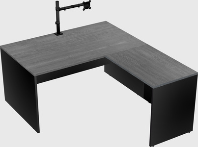 L-shaped office desk