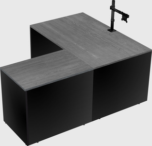 L-shaped office desk